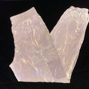 iridescent glow in the dark joggers